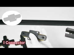 2 वायर क्लोथिंग स्टोर स्पॉटलाइट रेल ट्रैक एल्युमिनियम गाढ़ा