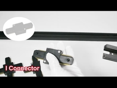 AC110-248V 2 वायर फ्लैट कॉपर स्पॉटलाइट रेल सिस्टम ब्लैक व्हाइट कलर