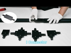 कैफे रेस्तरां दुकान के लिए 2 वायर एंबेडेड लाइटिंग ट्रैक सिस्टम