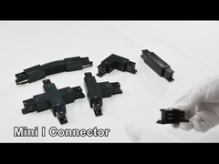 व्हाइट राउंड कॉपर कन्सील्ड ट्रैक रेल 4 वायर 3 सर्किट