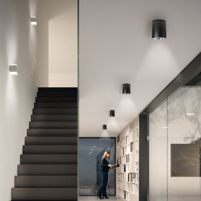 नॉब स्विच सरफेस सीलिंग माउंटेड 2700K E27 / COB LED डाउनलाइट