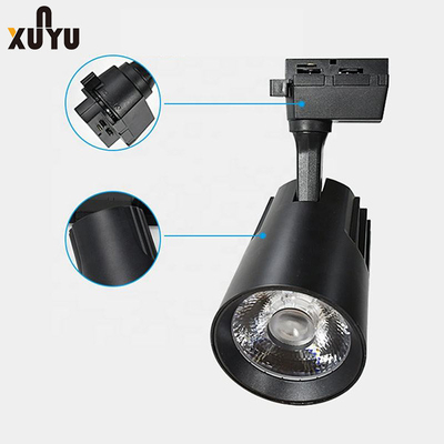 75xH135mm एलईडी ट्रैक स्पॉटलाइट 32W COB सरफेस माउंटेड ट्रैक लाइटिंग