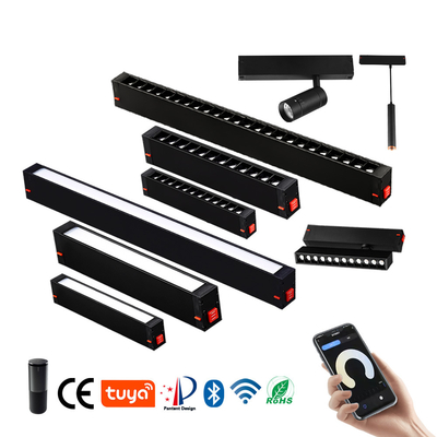 220v 9w 18w LED मैग्नेटिक ट्रैक लाइट एंटी ग्लेयर LED लीनियर स्पॉटलाइट