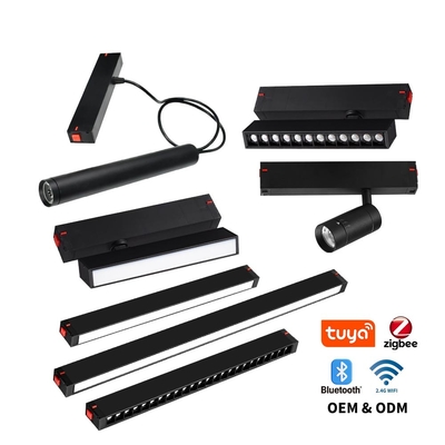 220V कोई मुख्य प्रकाश चुंबकीय ट्रैक रैखिक 3000K 10W 20W COB झूमर